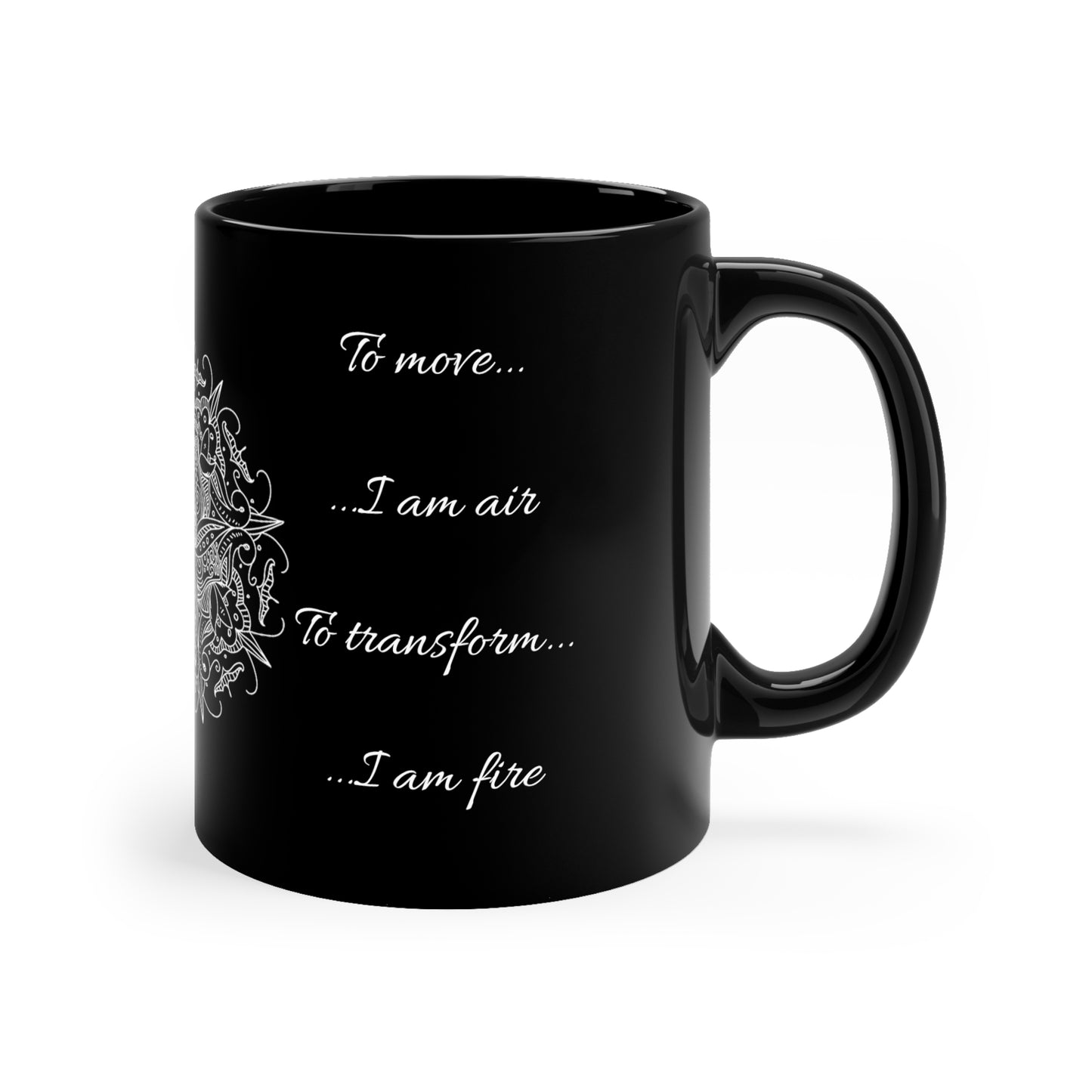 Four Elements To Transform 11oz Black Mug