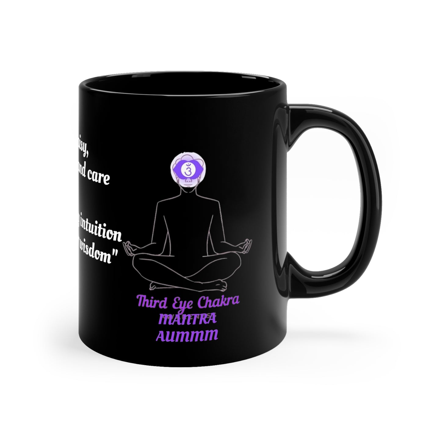 Third Eye Chakra (personalized) 11oz Black Mug