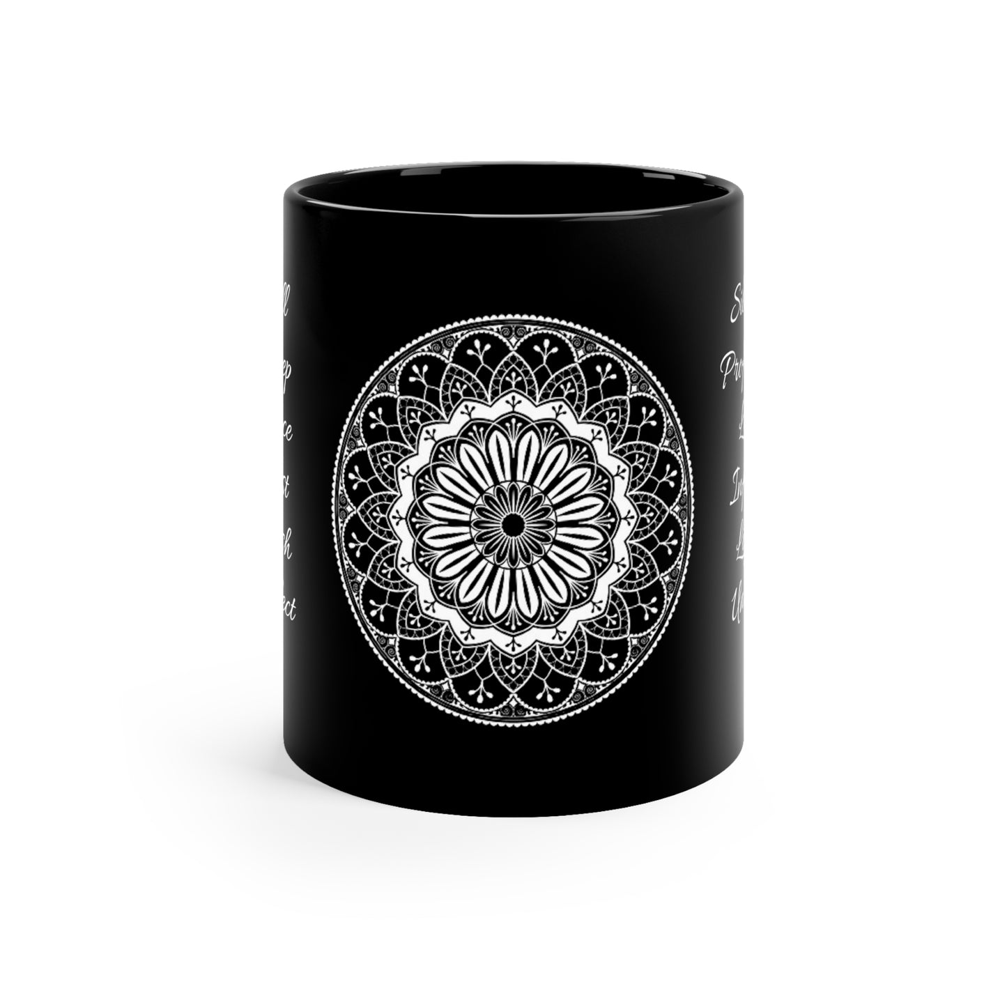 Silence 11oz Black Mug