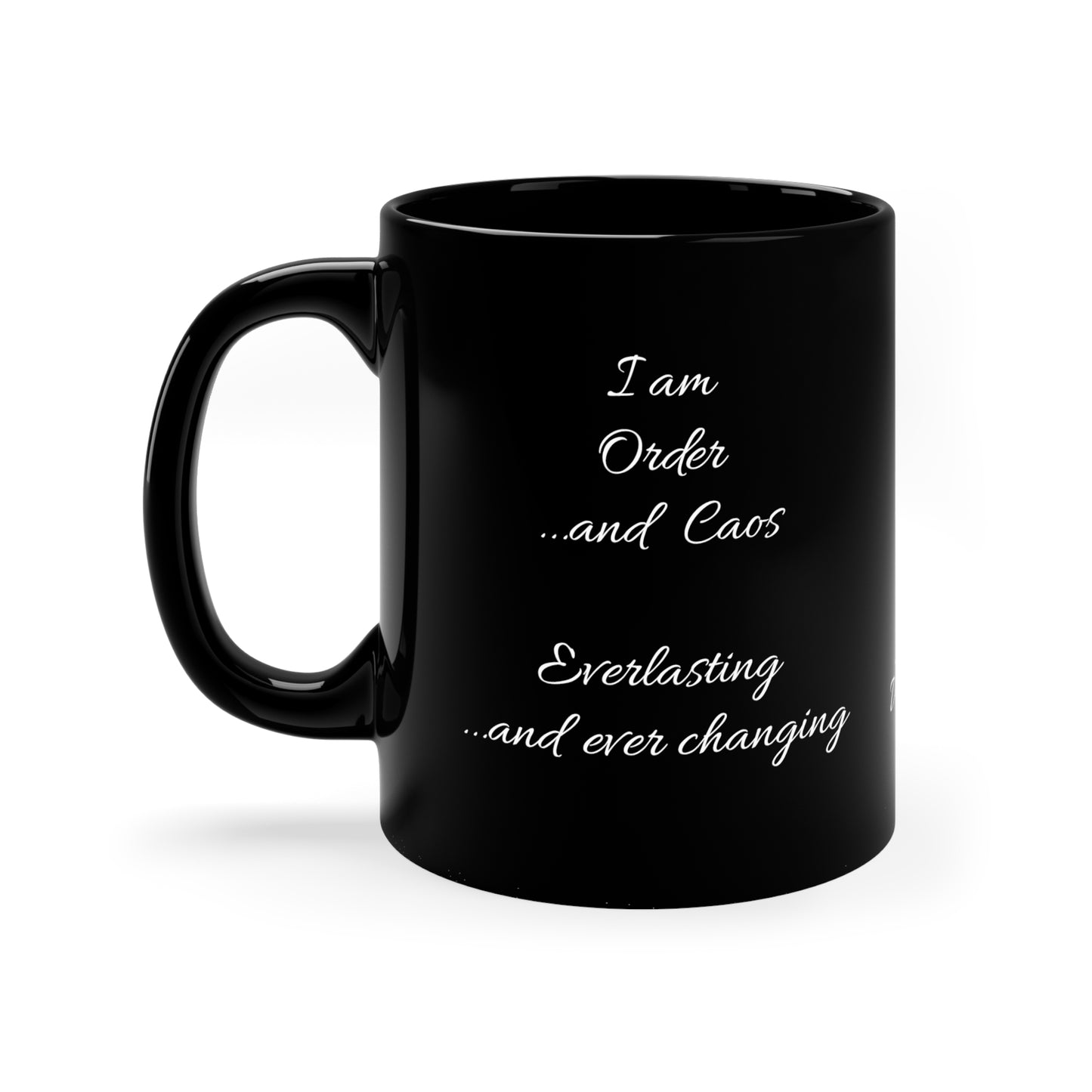 Plenitude And Emptiness (personalized) 11oz Black Mug