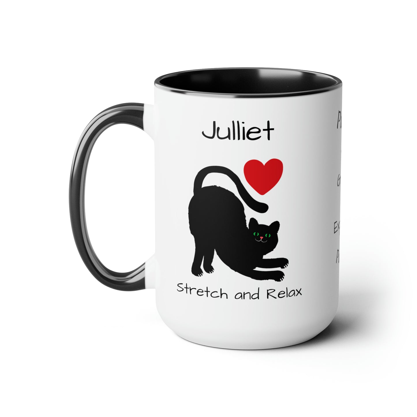 Stretch And Relax (personalized) Mug, 15oz