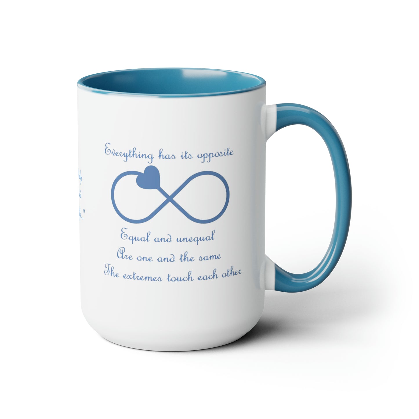 Archangel Michael Everything Has Its Opposite Two-Tone Coffee Mugs, 15oz