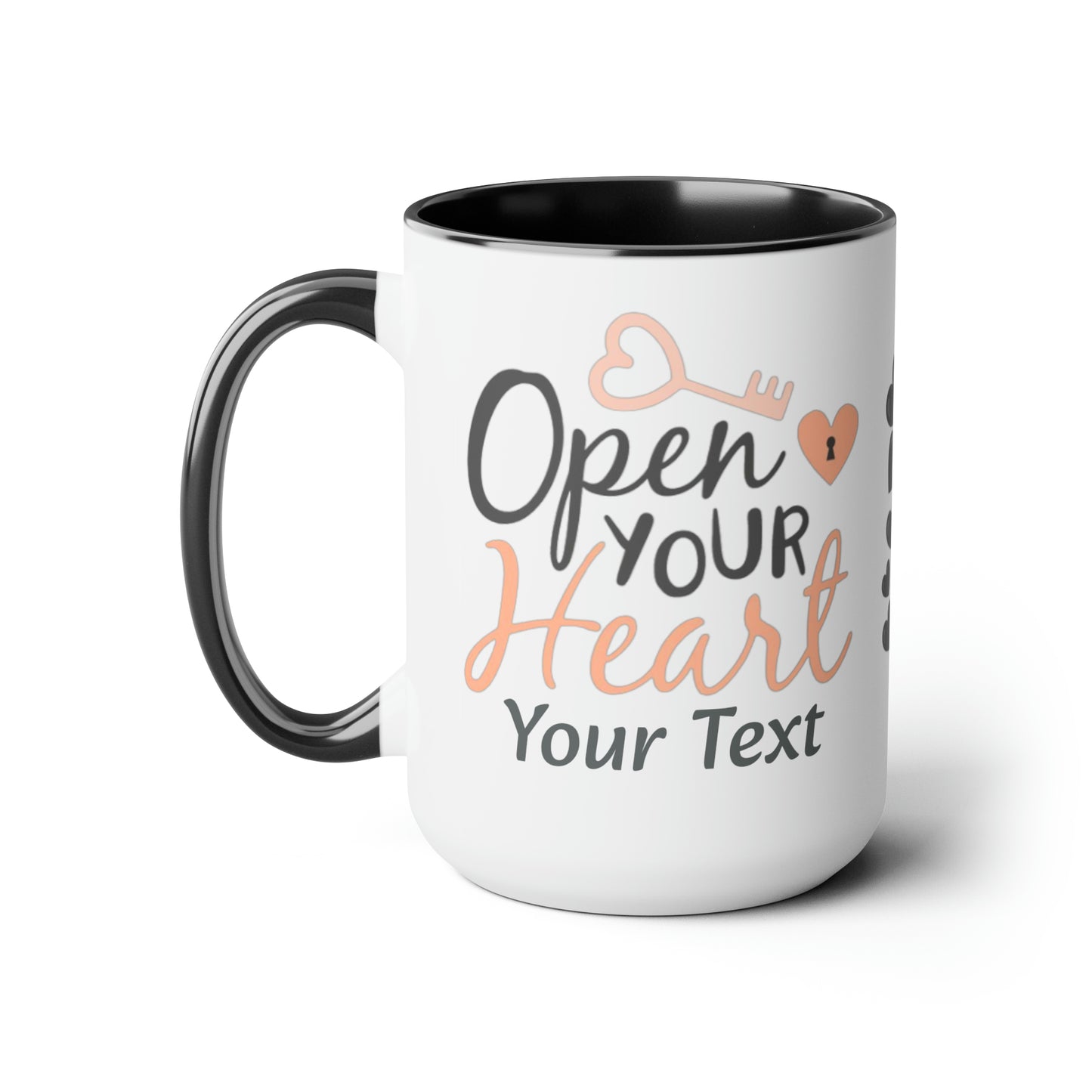 Open Your Heart (personalized), 15oz Mug