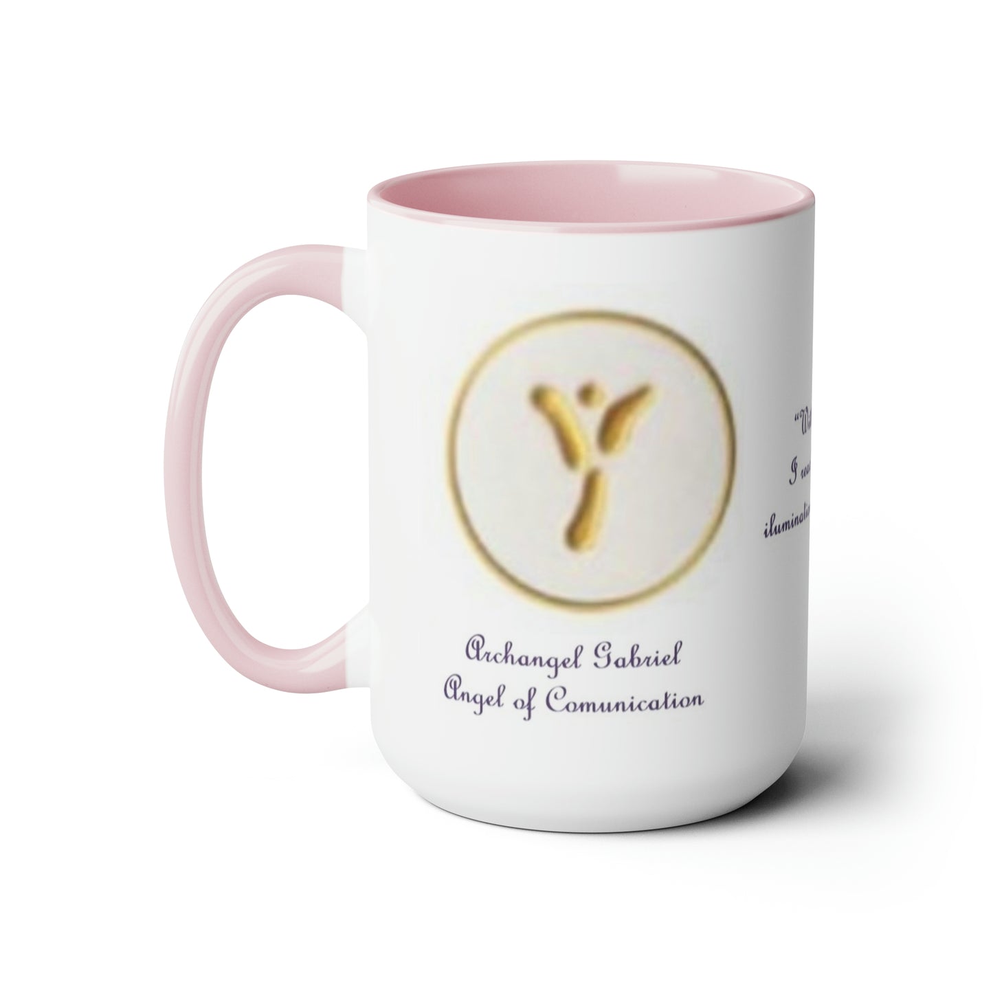 Archangel Gabriel Nothing Is Still Two-Tone Coffee Mugs, 15oz