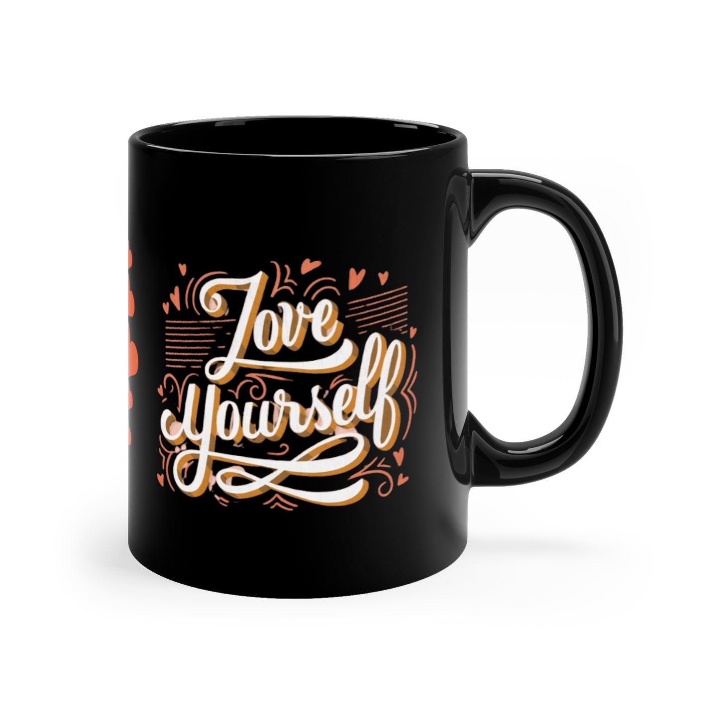 Love Yourself 1, Black Mug 11 oz