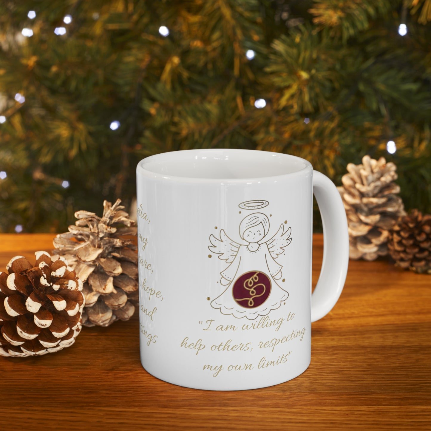 Angels 25 to 36 (personalized) Ceramic Mug 11oz