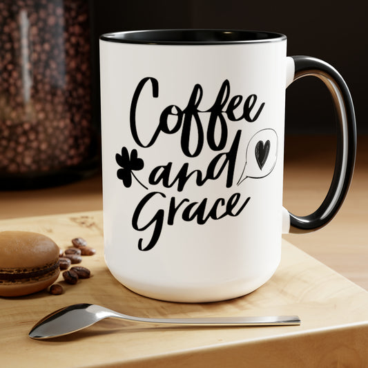 Coffee And Grace, 15oz Mug