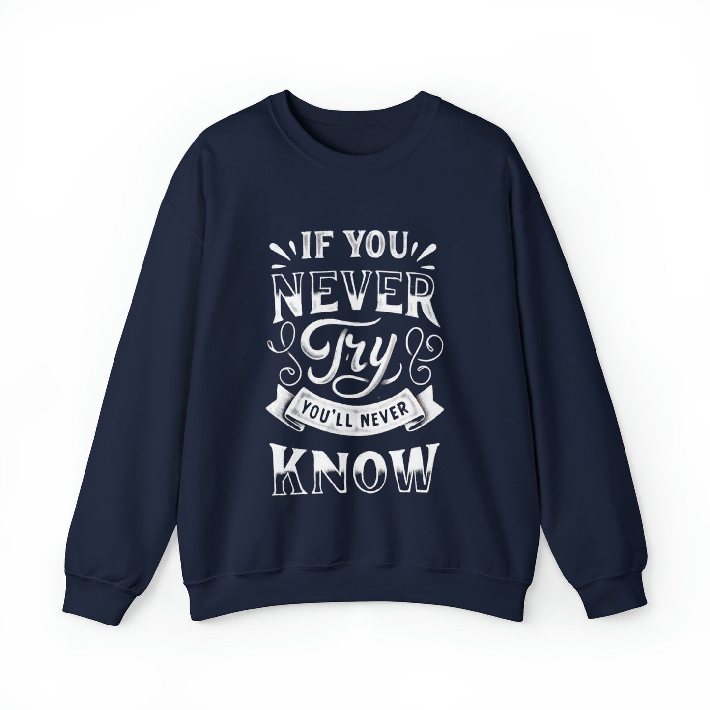 If You Never Try You'll Never Know Sweatshirt