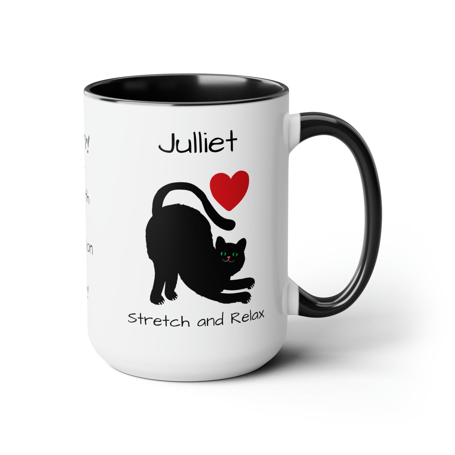 Stretch And Relax (personalized) Mug, 15oz