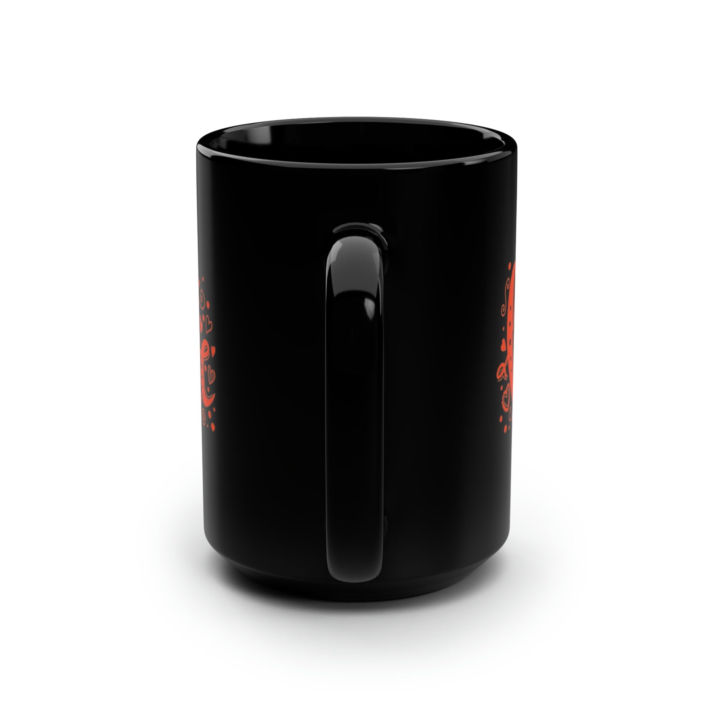 Love 2 Black Mug, 15oz