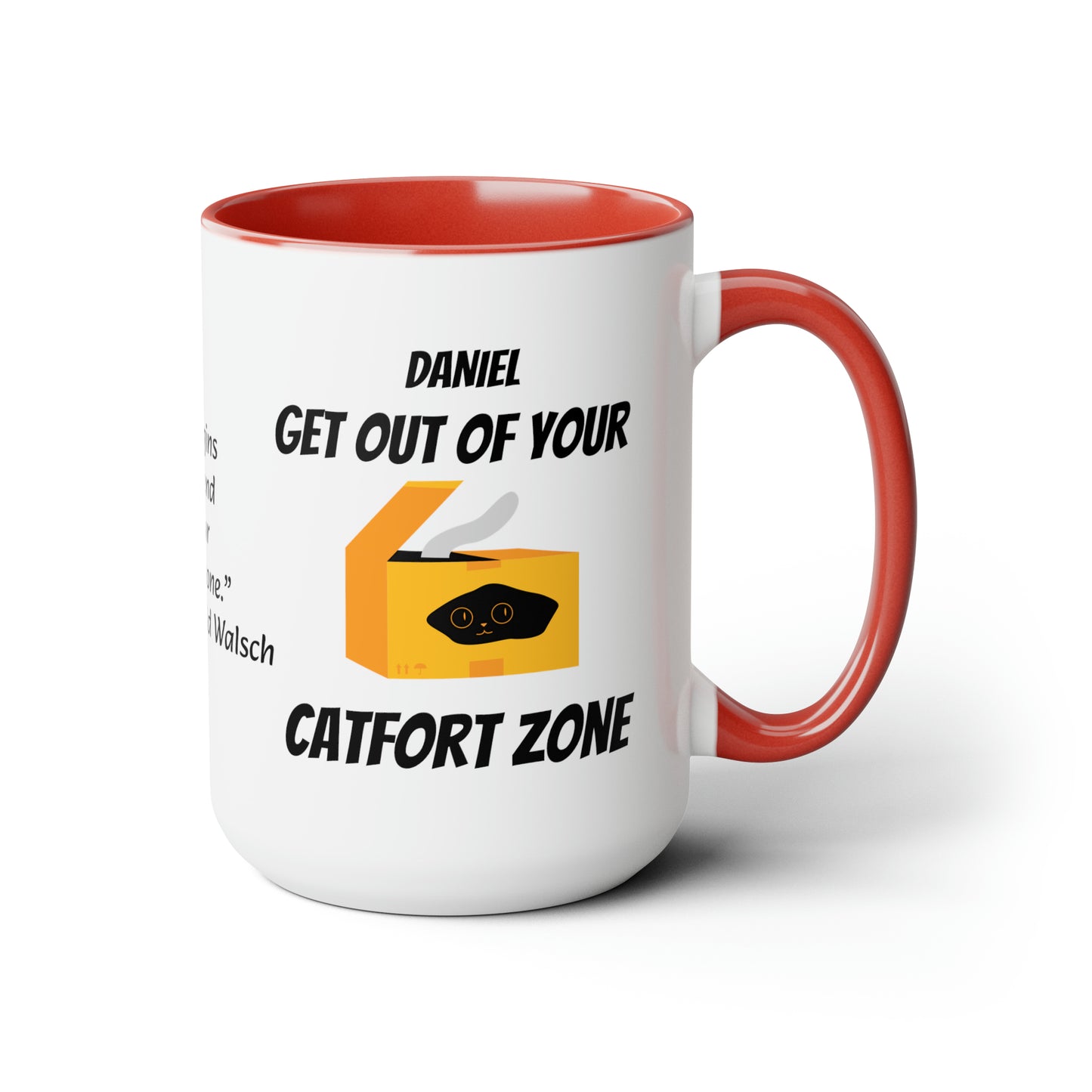 Catfort Zone (personalized) Mug, 15oz