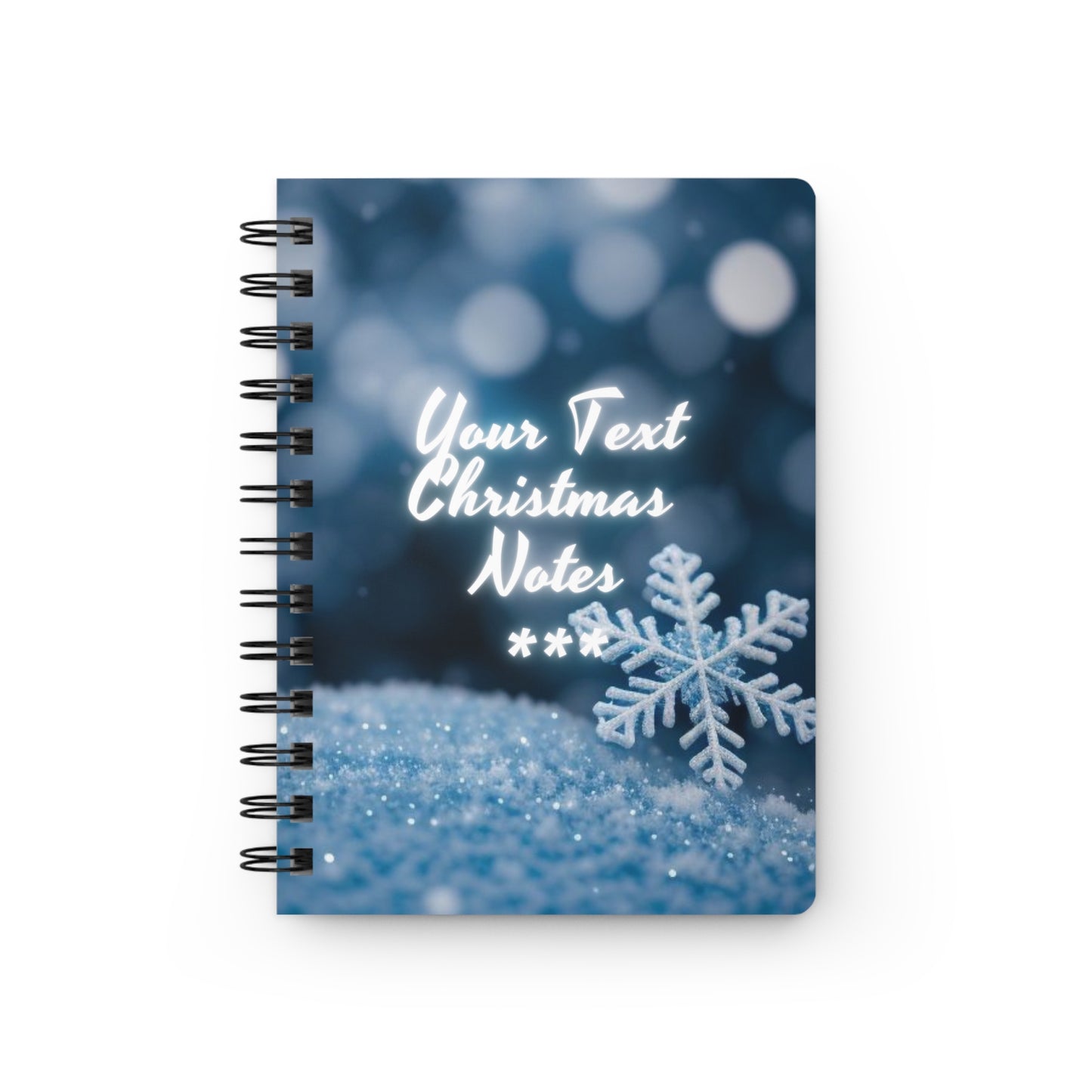 Christmas Notes (personalized) Spiral Bound Journal