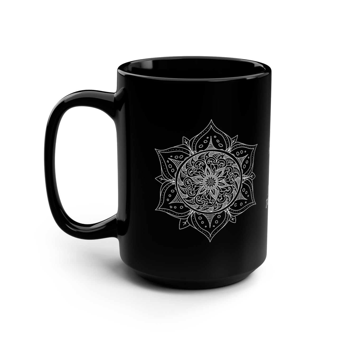 Deep As The Ocean (personalized) Black Mug, 15oz