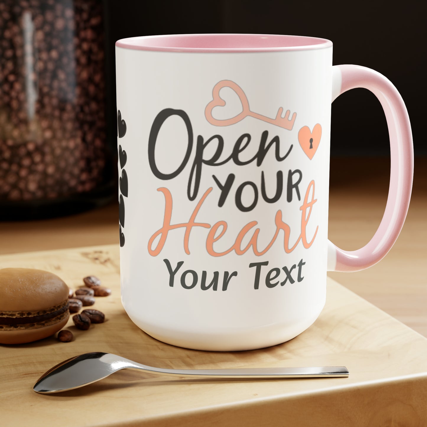 Open Your Heart (personalized), 15oz Mug