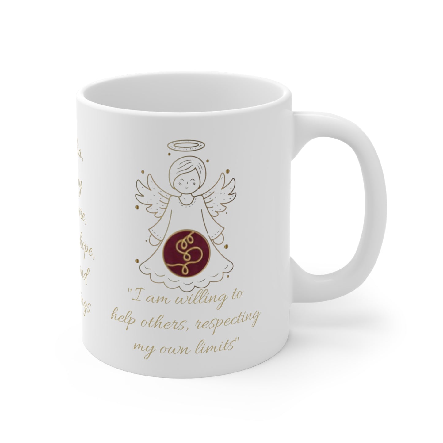 Angels 25 to 36 (personalized) Ceramic Mug 11oz