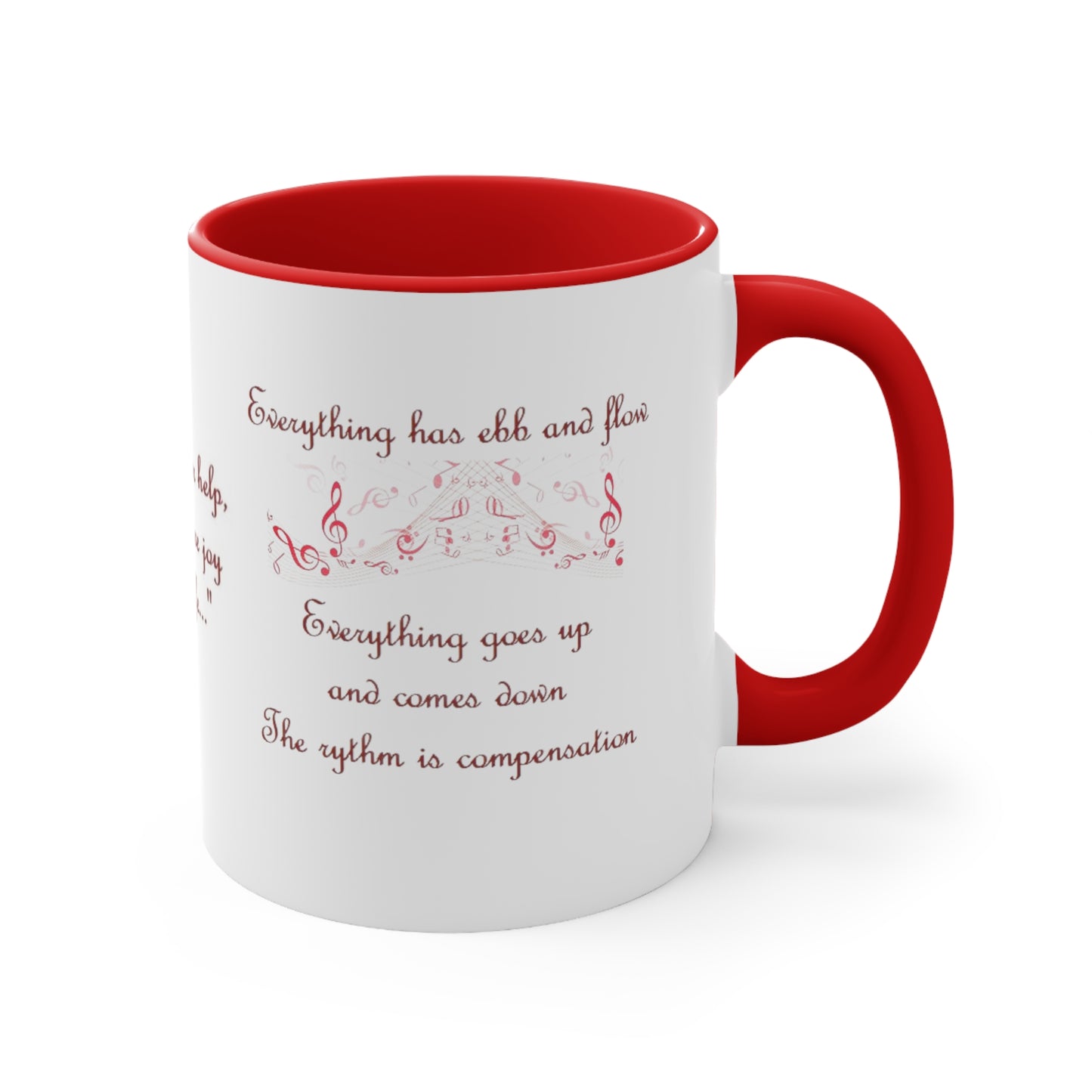 Archangel Uriel Everything Has Ebb And Flow Accent Coffee Mug, 11oz