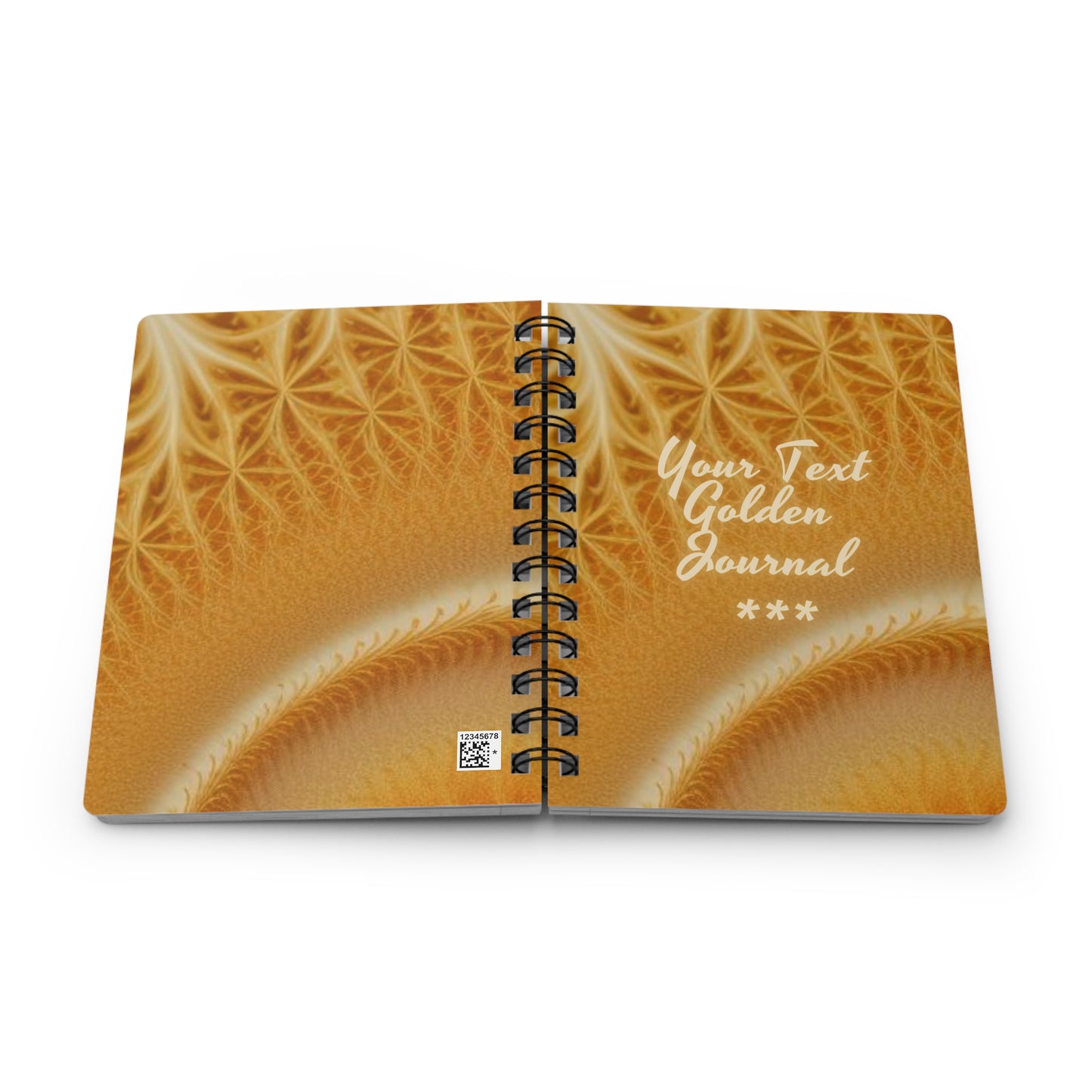 Golden (personalized) Spiral Bound Journal