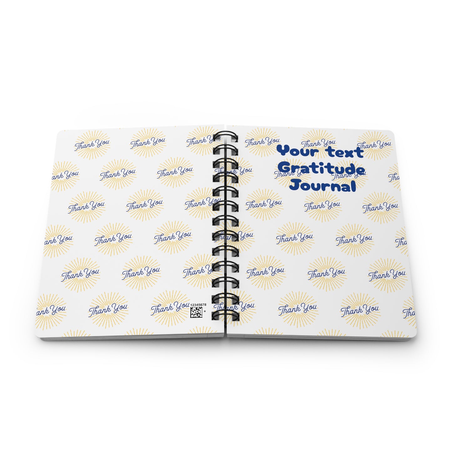 Gratitude 1 (personalized) Spiral Bound Journal