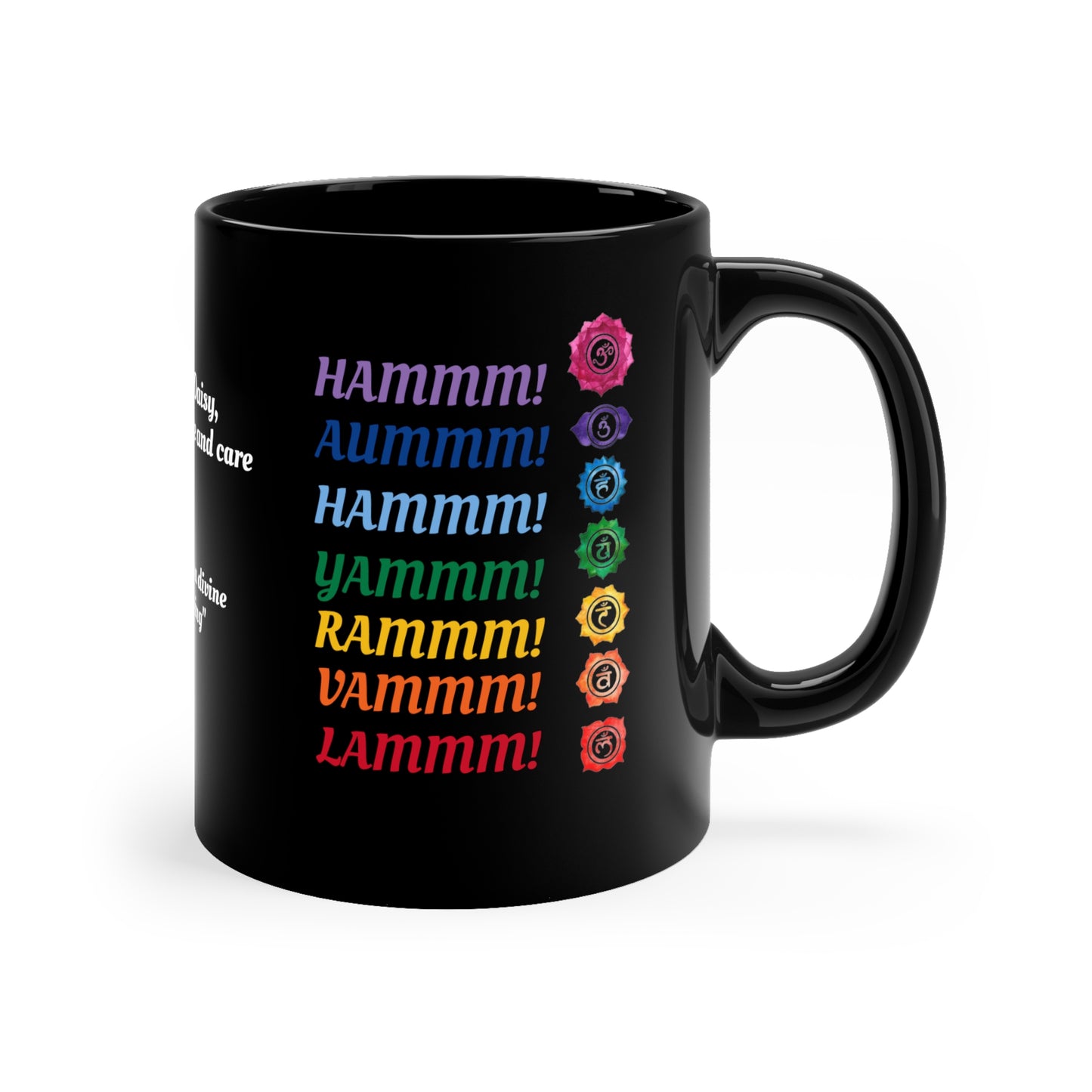 7 Chakras (personalized) 11oz Black Mug