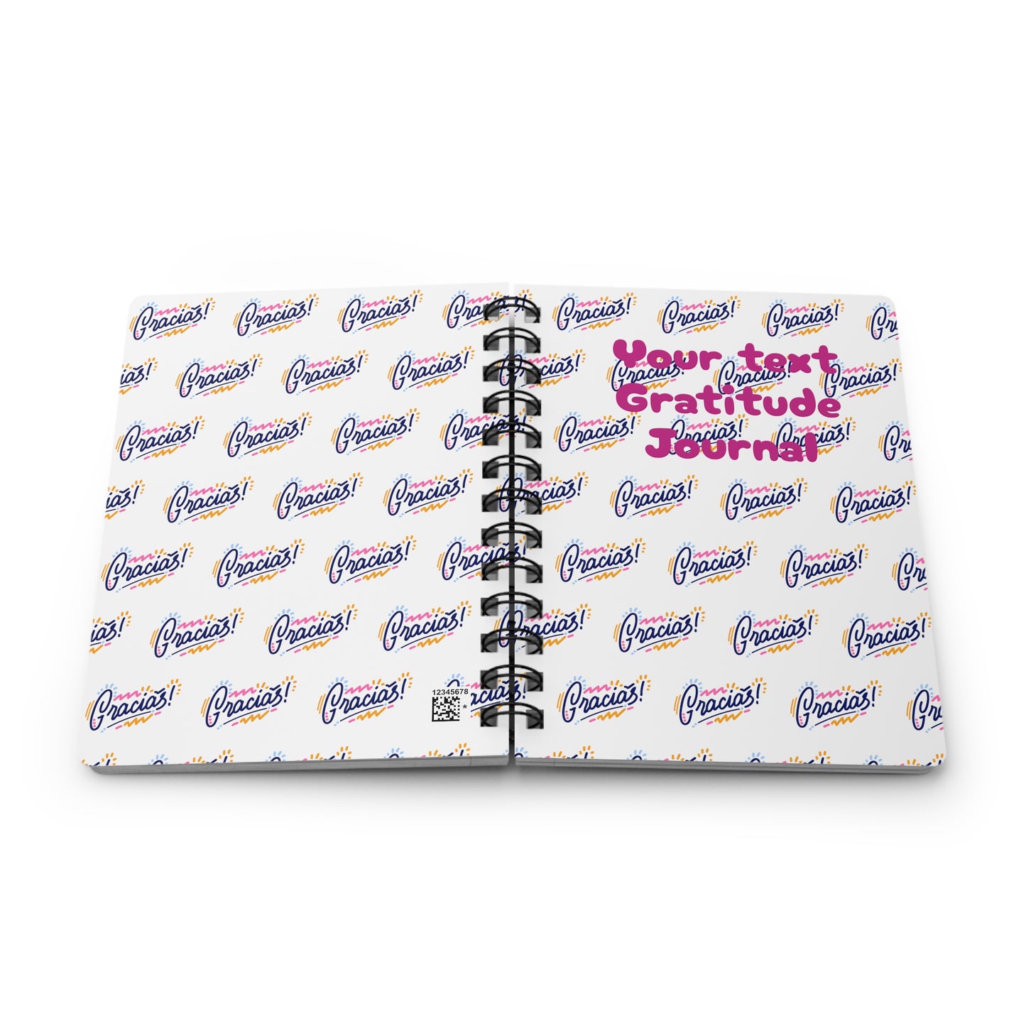 Gratitude 2 (personalized) Spiral Bound Journal