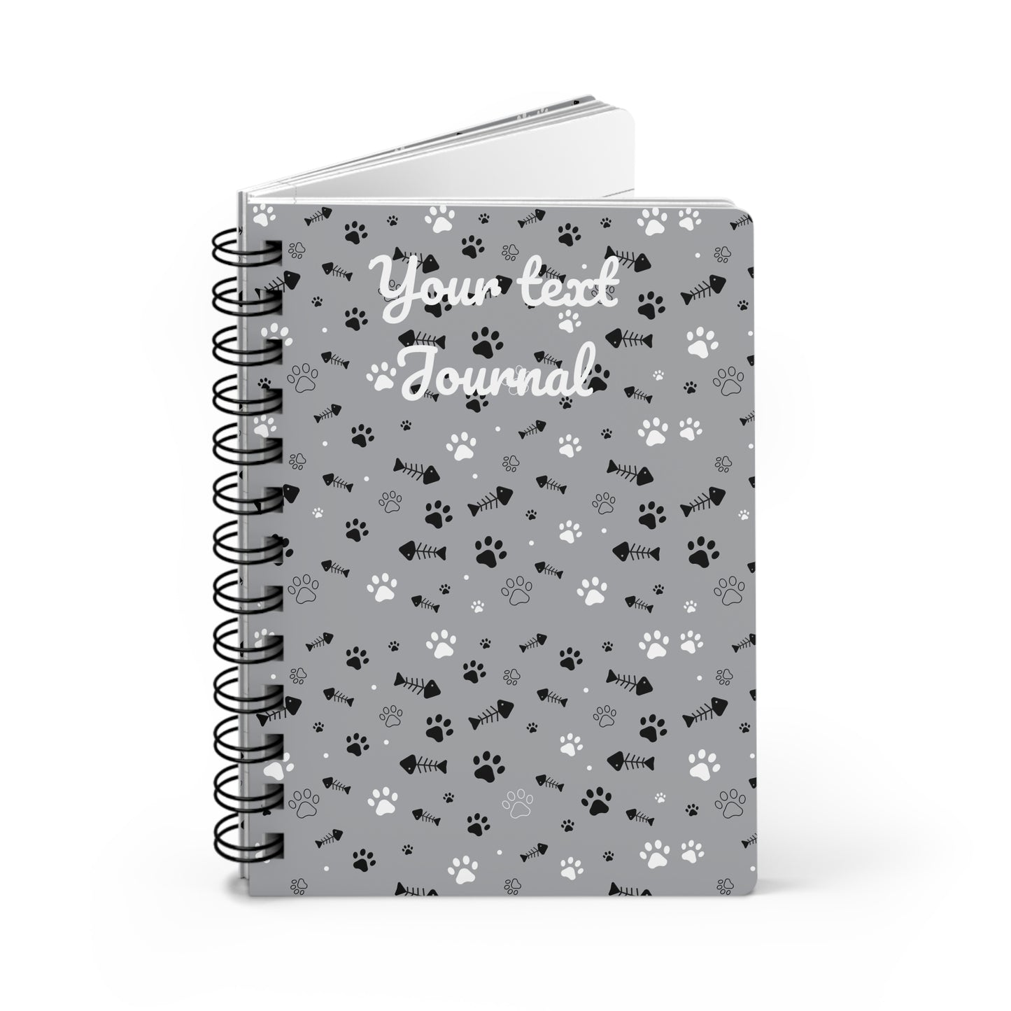 Foot Prints (personalized) Spiral Bound Journal