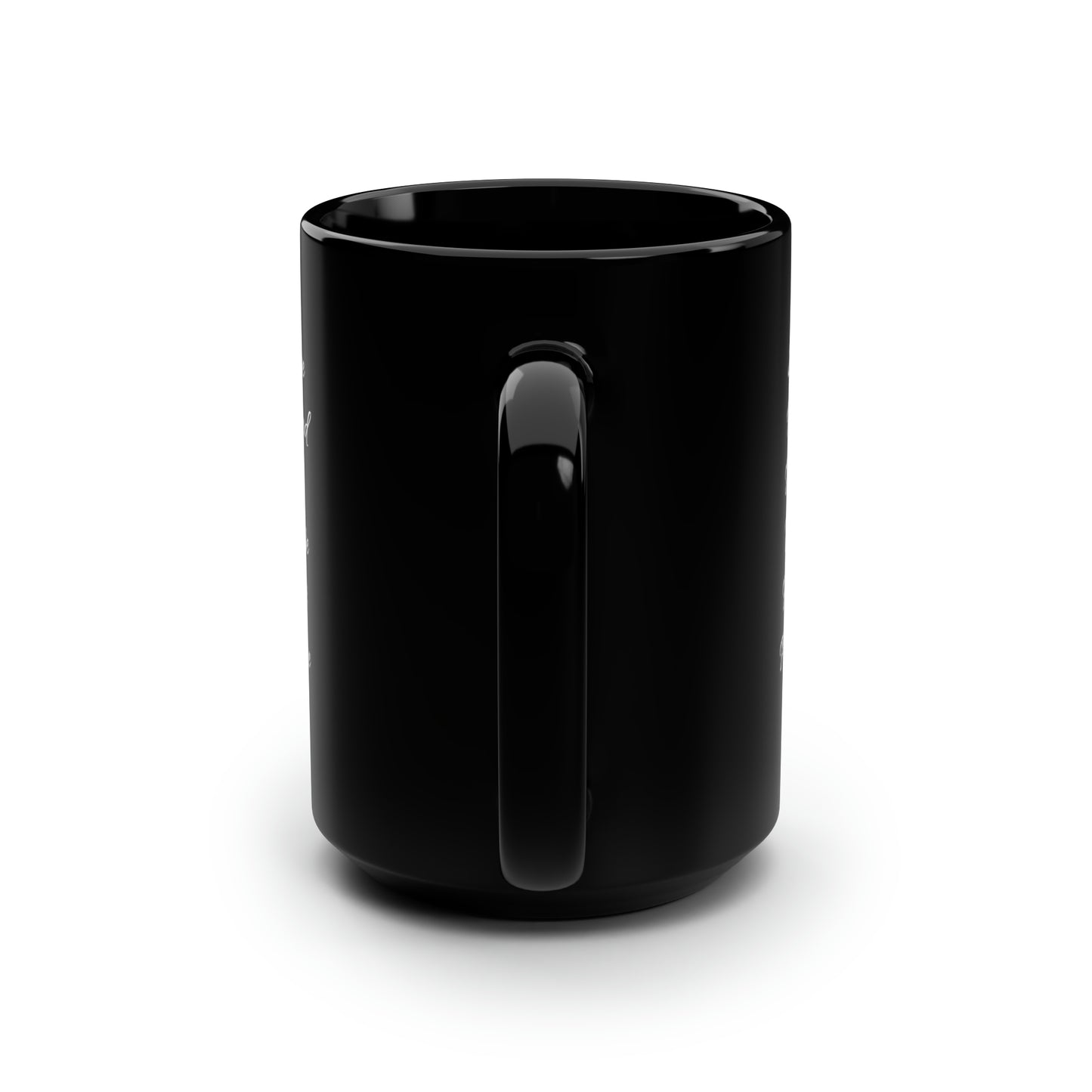 Silence Black Mug, 15oz