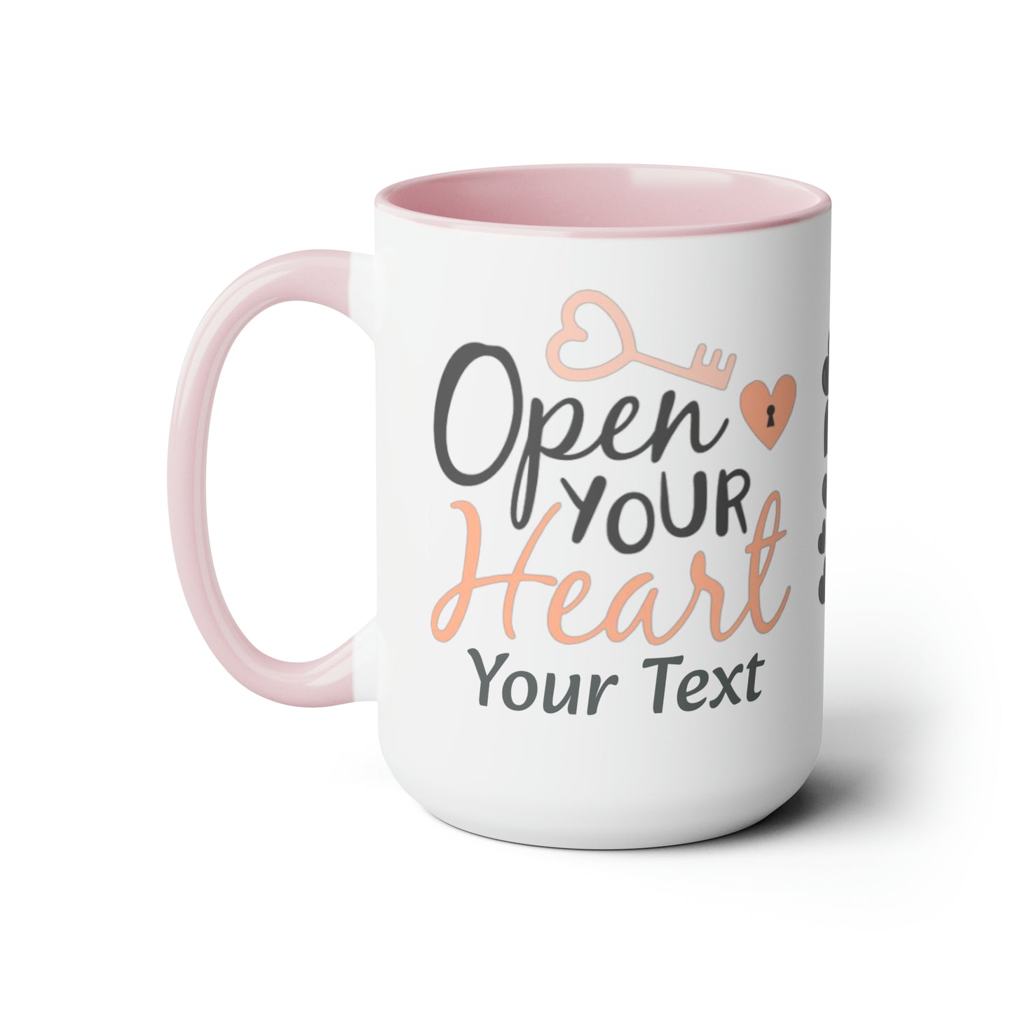 Open Your Heart (personalized), 15oz Mug