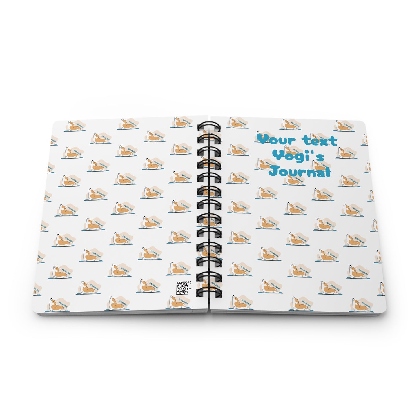 Yogaholic (personalized) Spiral Bound Journal