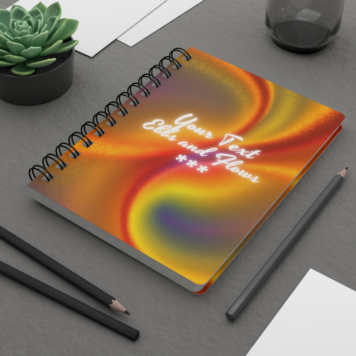 Ebbs And Flows (personalized) Spiral Bound Journal