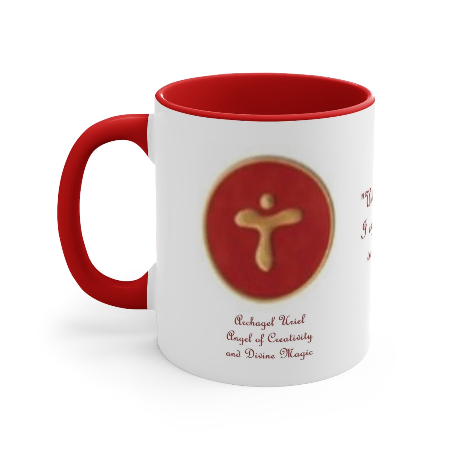 Archangel Uriel As Above So Below Accent Coffee Mug, 11oz