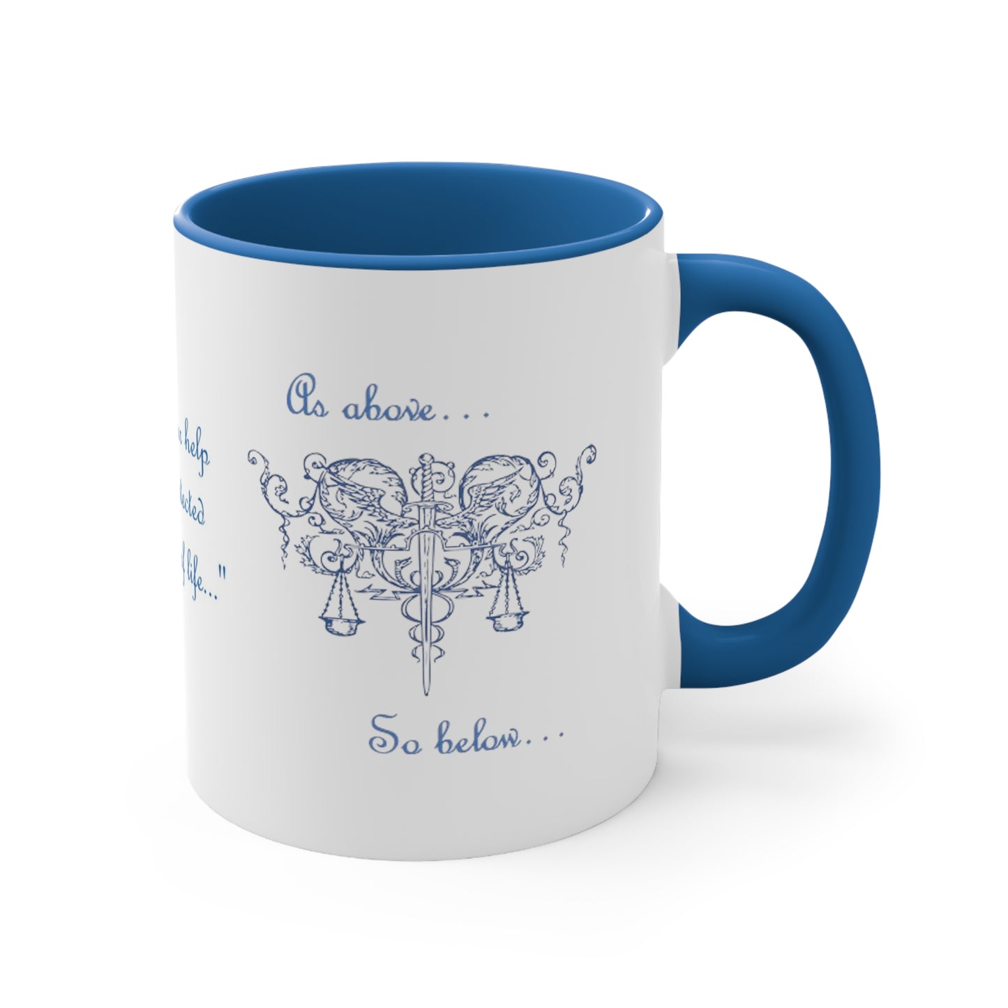 Archangel Michael As Above So Below Accent Coffee Mug, 11oz