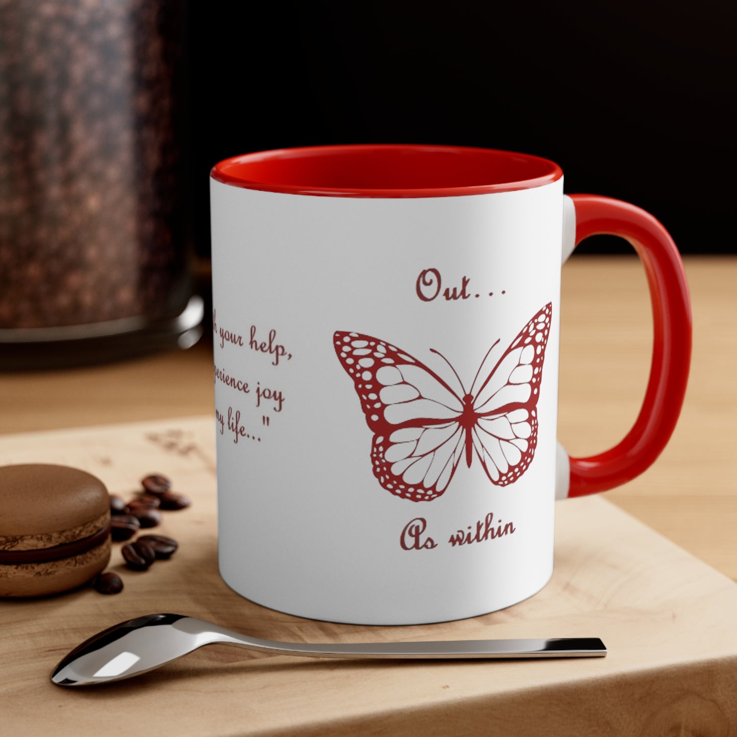 Archangel Uriel Out As Within Accent Coffee Mug, 11oz