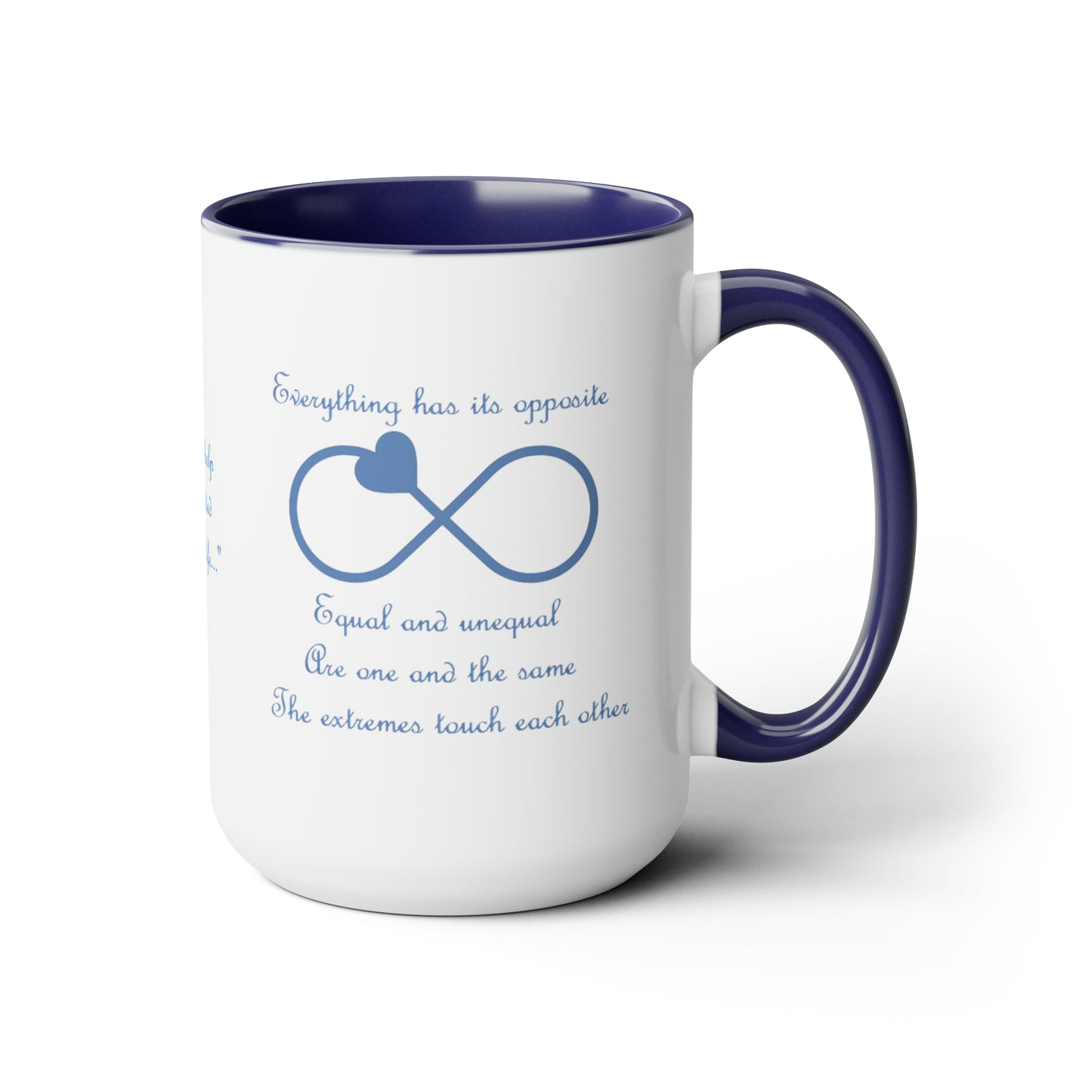 Archangel Michael Everything Has Its Opposite Two-Tone Coffee Mugs, 15oz