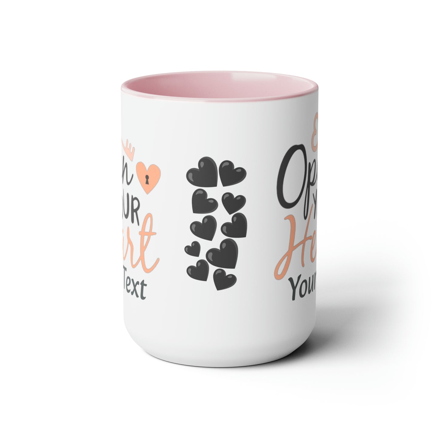 Open Your Heart (personalized), 15oz Mug