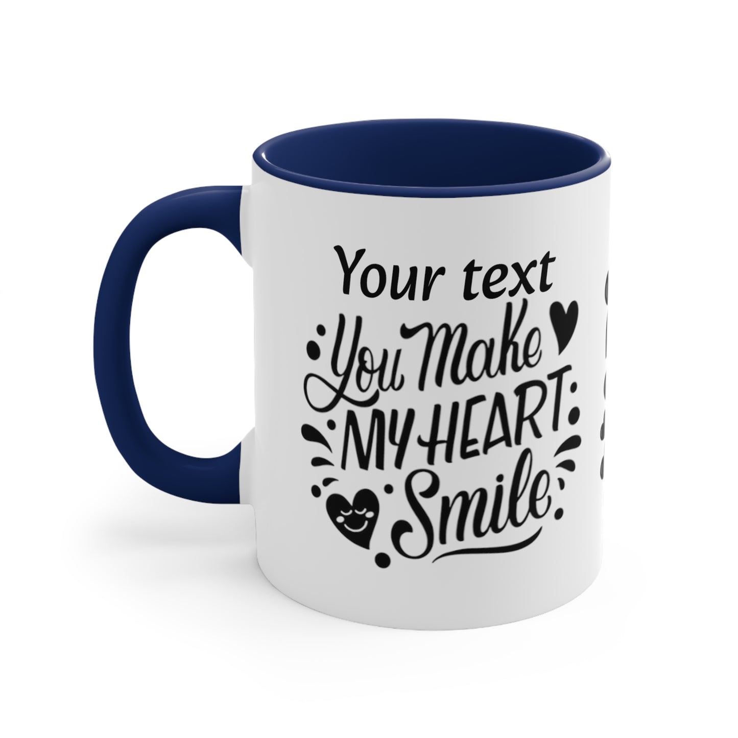 You Make My Heart Smile (personalized), 11oz Mug