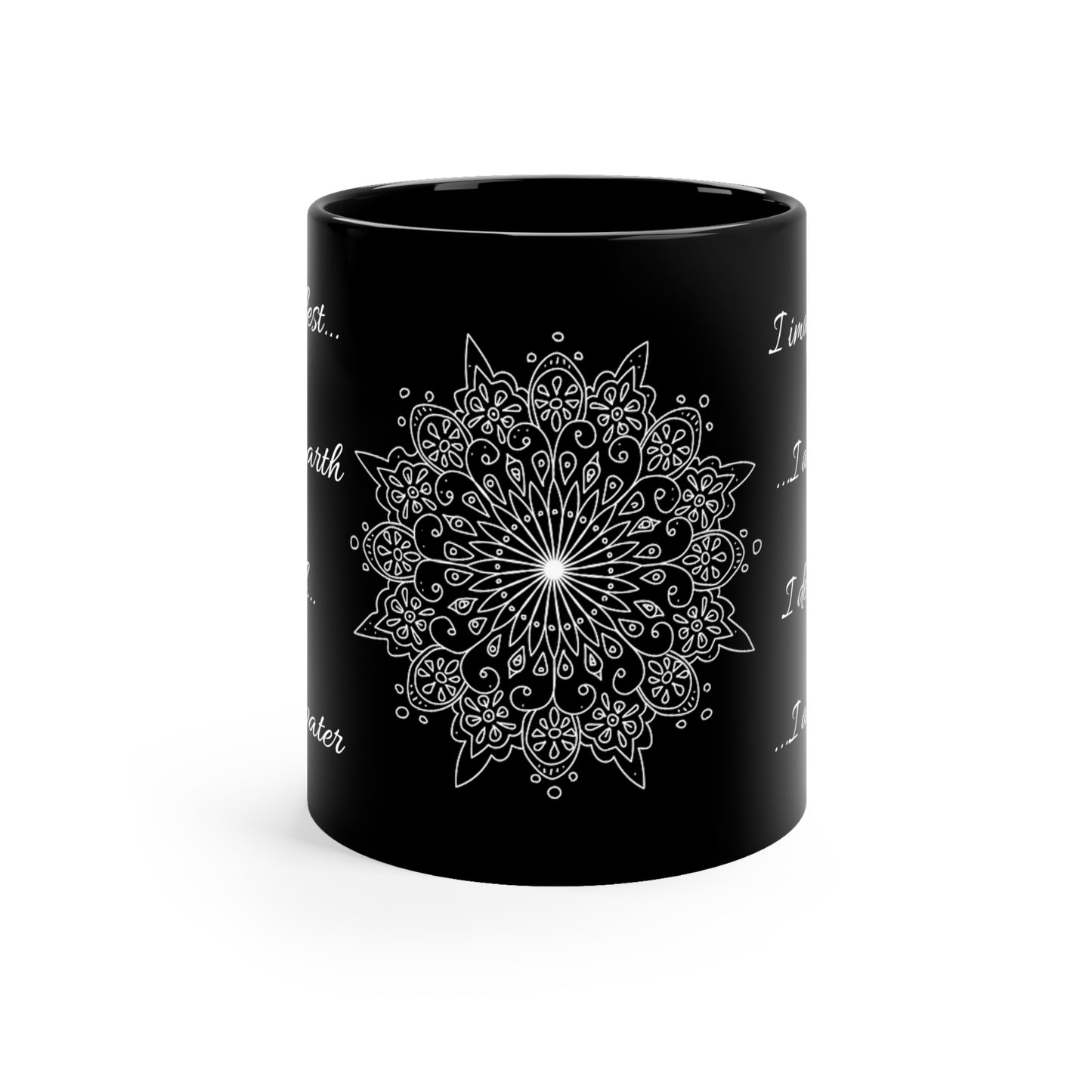 Four Elements I Desire 11oz Black Mug