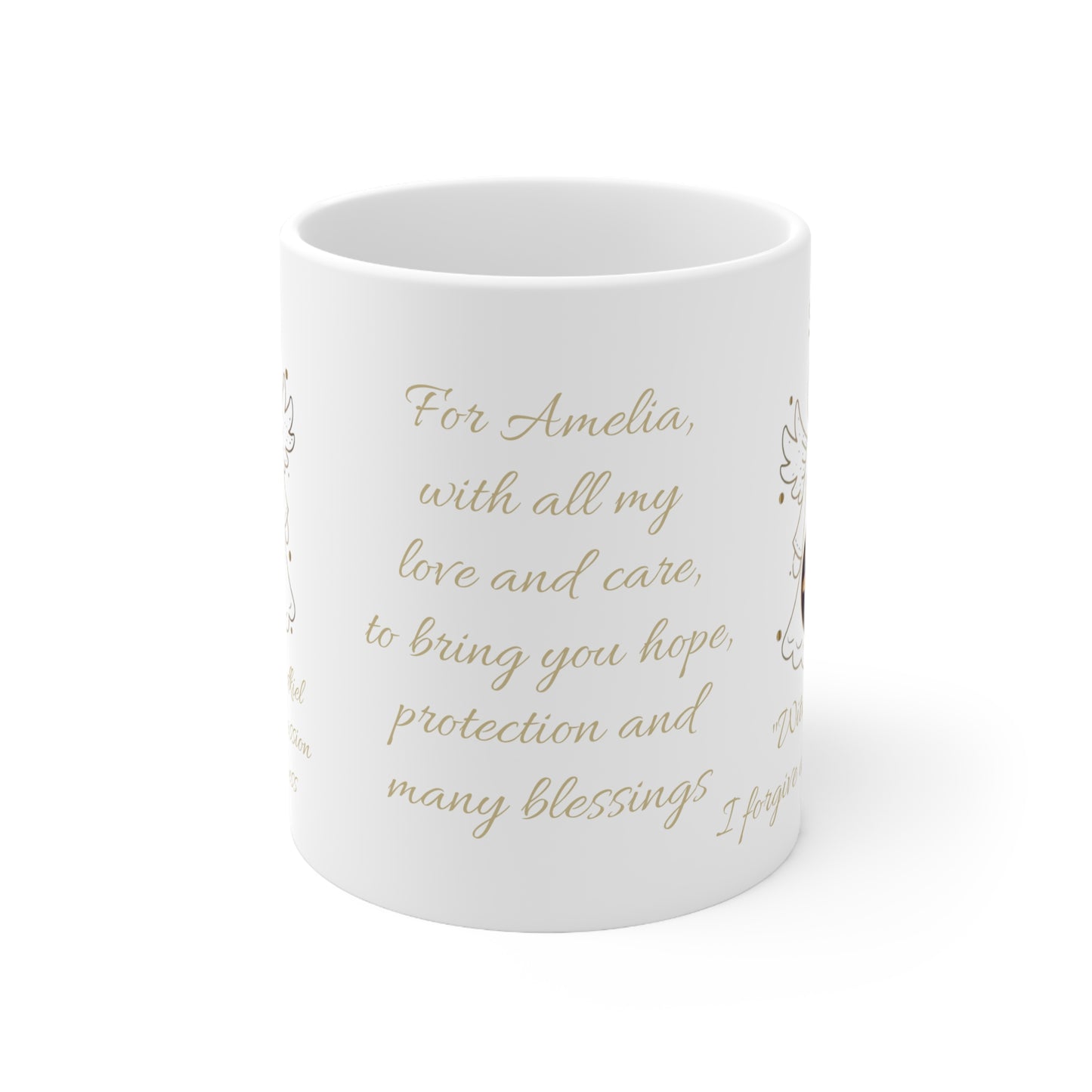 Angels 37 to 49 (personalized) Ceramic Mug 11oz