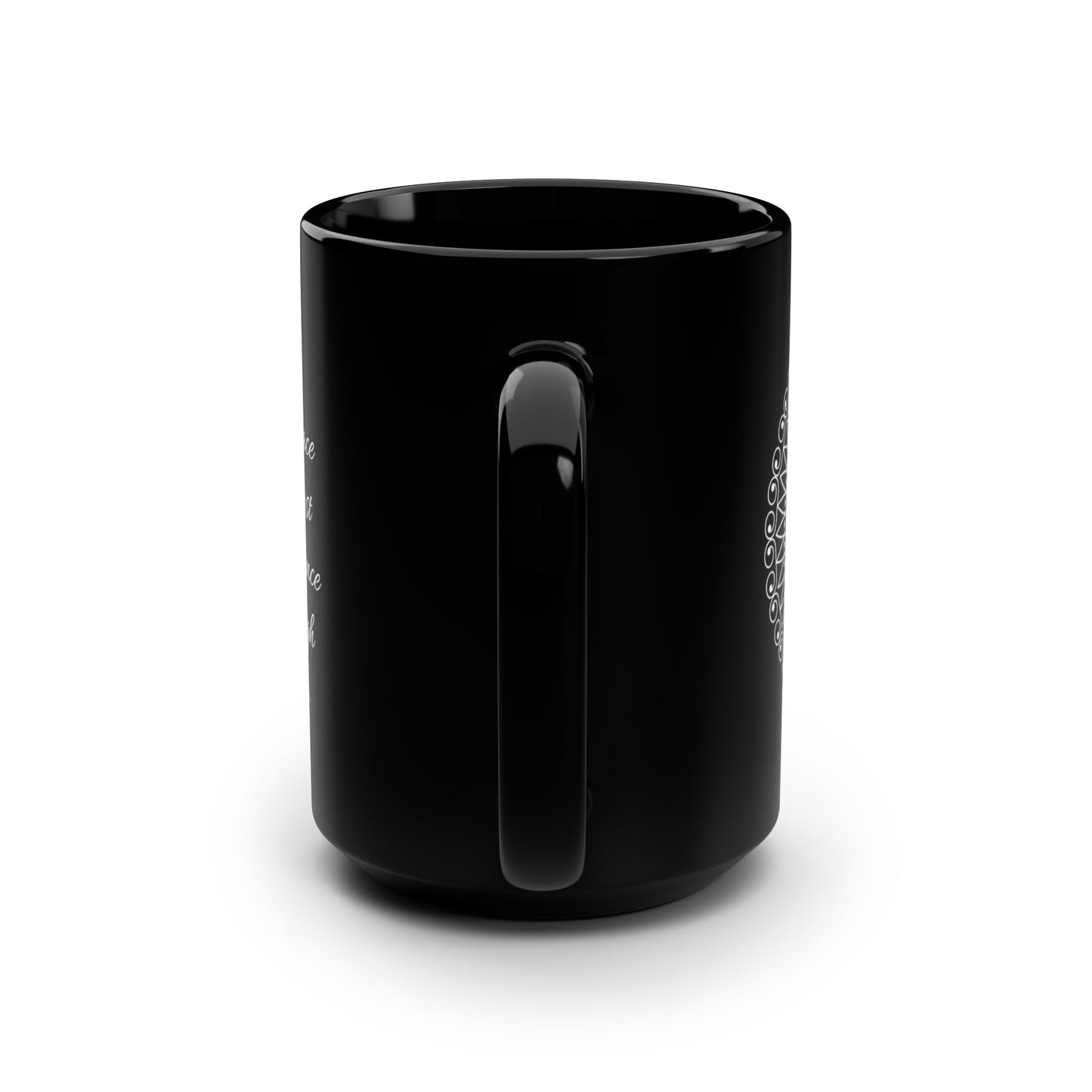 I Am (personalized) Black Mug, 15oz