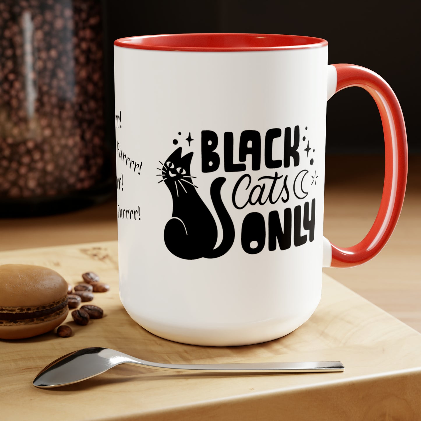 Black Cats Only Mug, 15oz