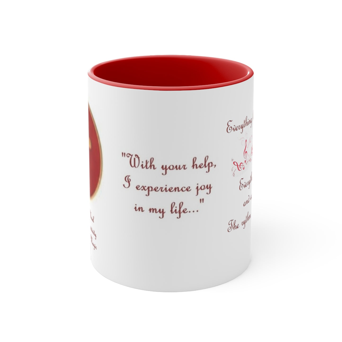 Archangel Uriel Everything Has Ebb And Flow Accent Coffee Mug, 11oz