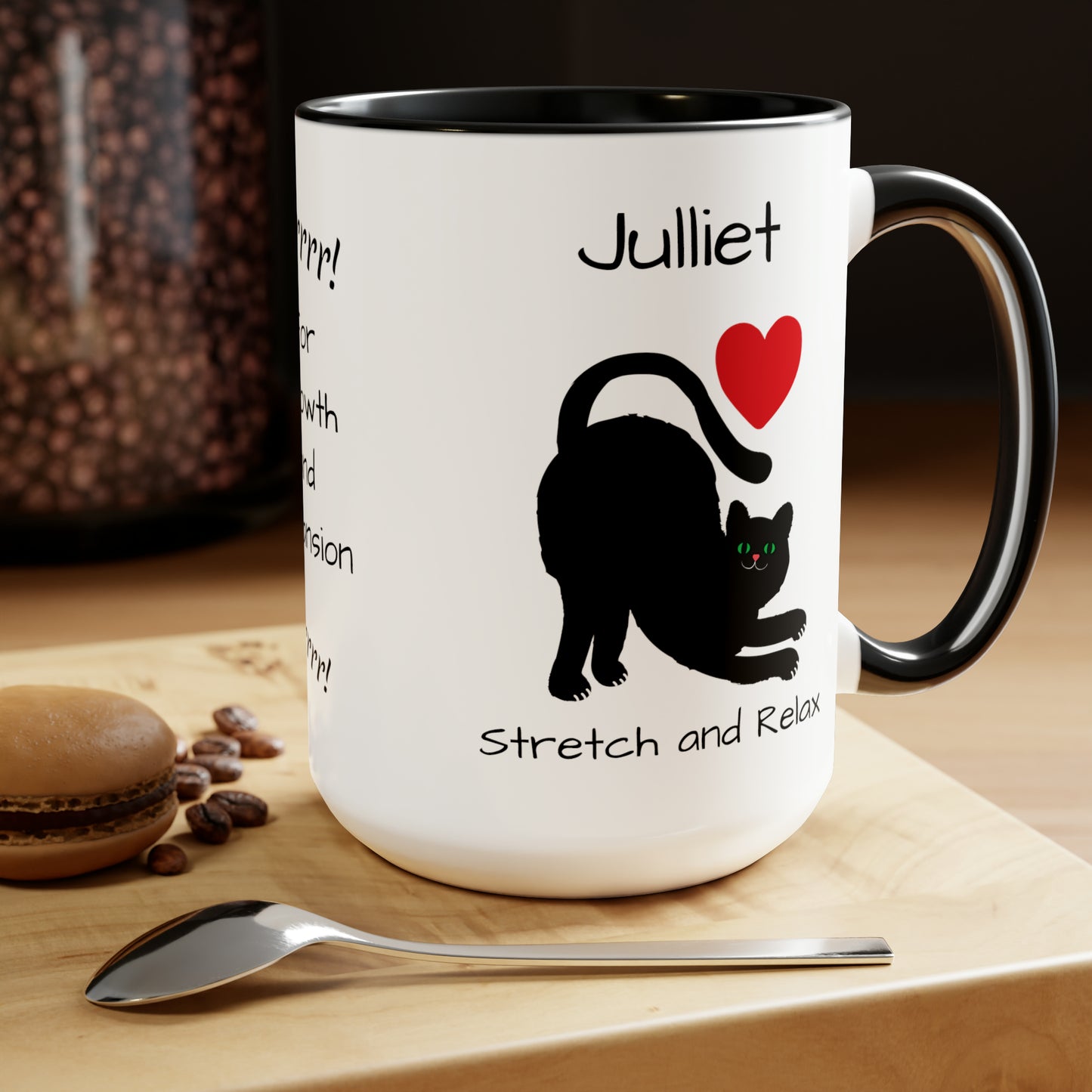 Stretch And Relax (personalized) Mug, 15oz