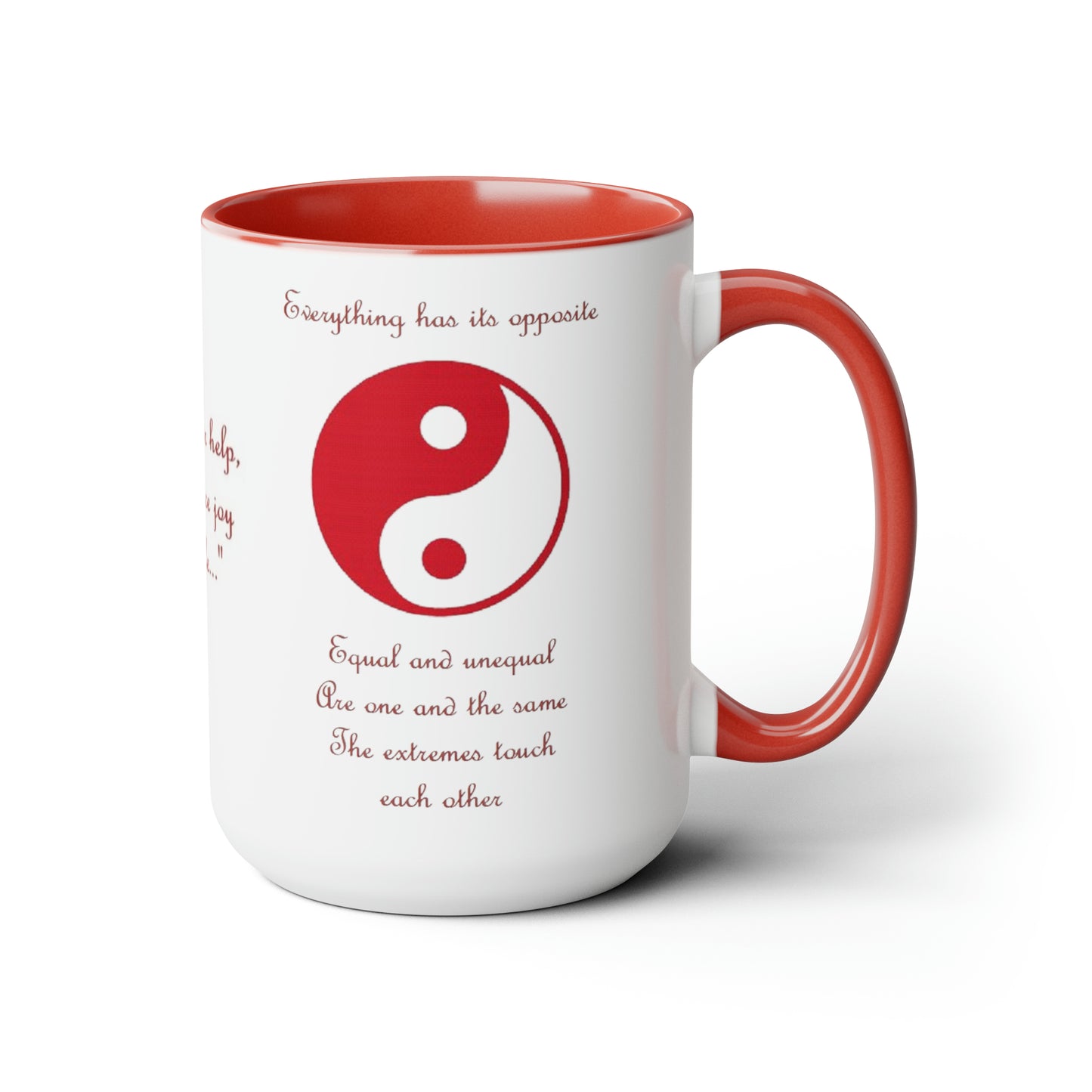 Archangel Uriel Everything Has Its Opposite Two-Tone Coffee Mugs, 15oz