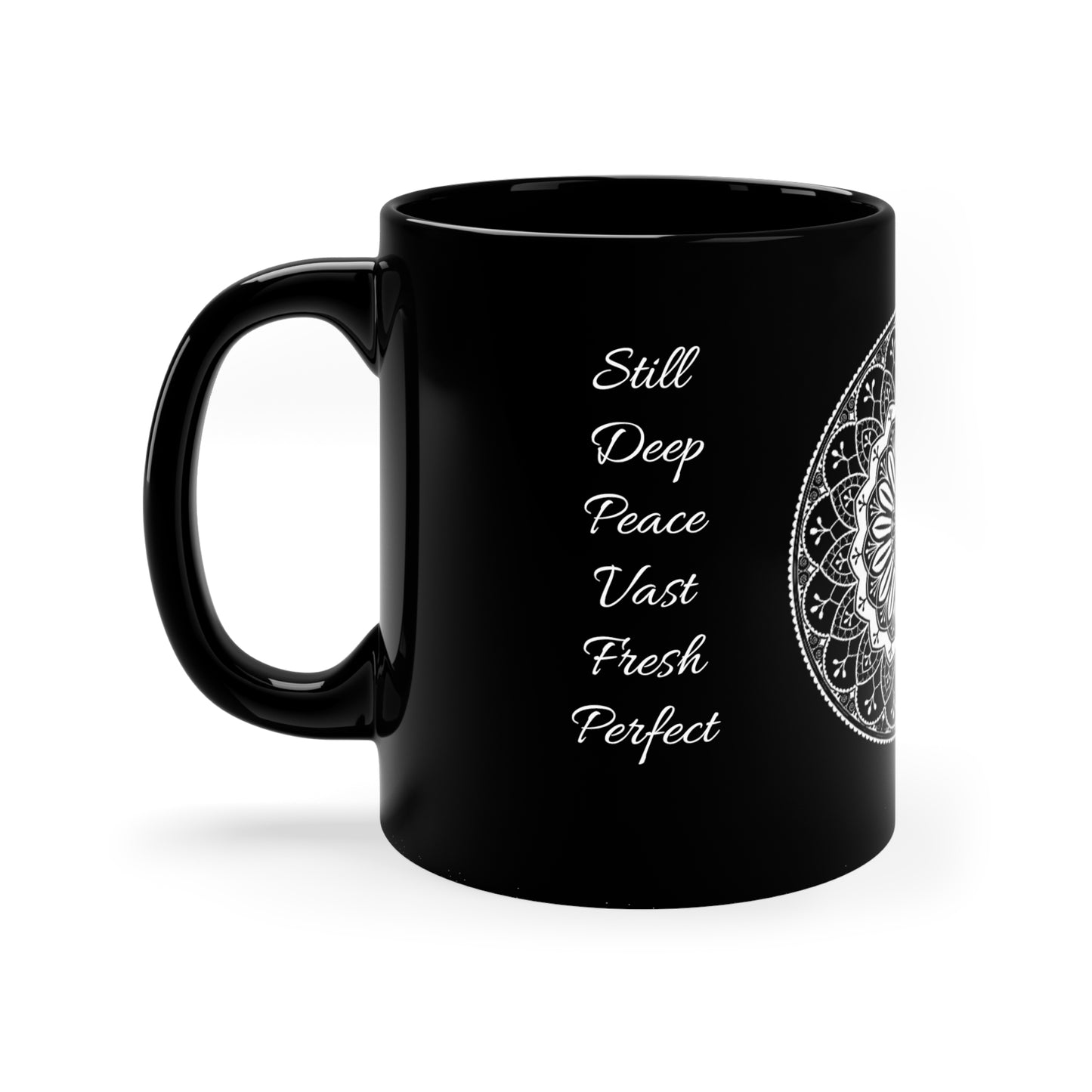 Silence 11oz Black Mug