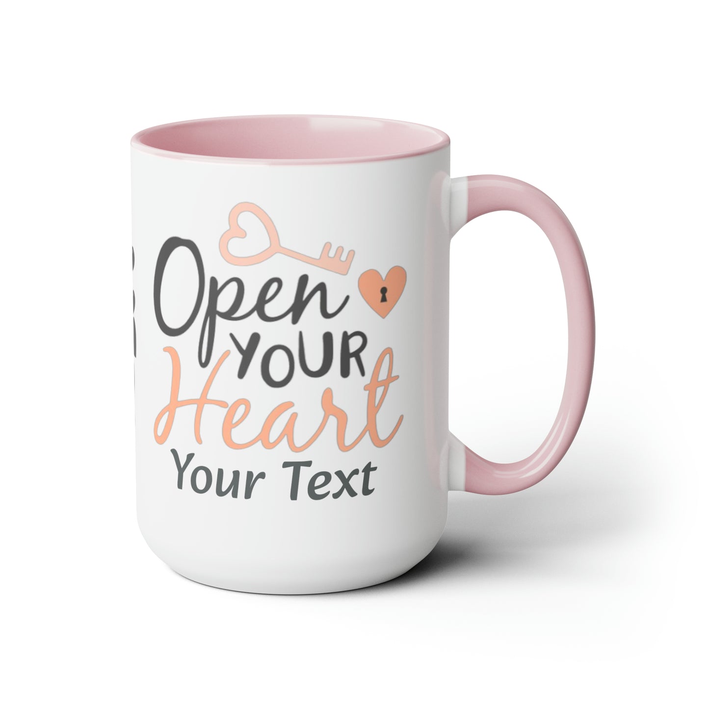 Open Your Heart (personalized), 15oz Mug