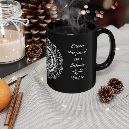 Silence 11oz Black Mug