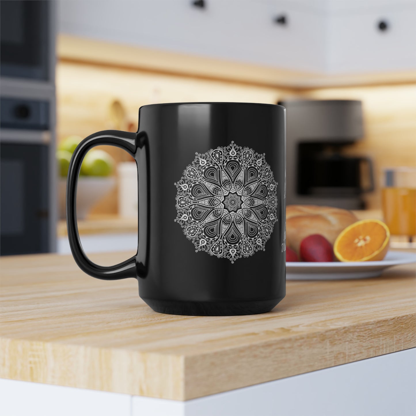 Profound As The Mystery (personalized) Black Mug, 15oz