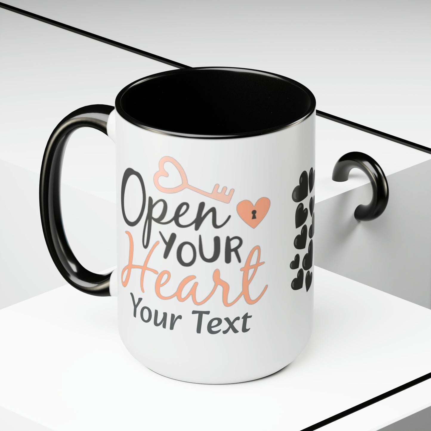 Open Your Heart (personalized), 15oz Mug