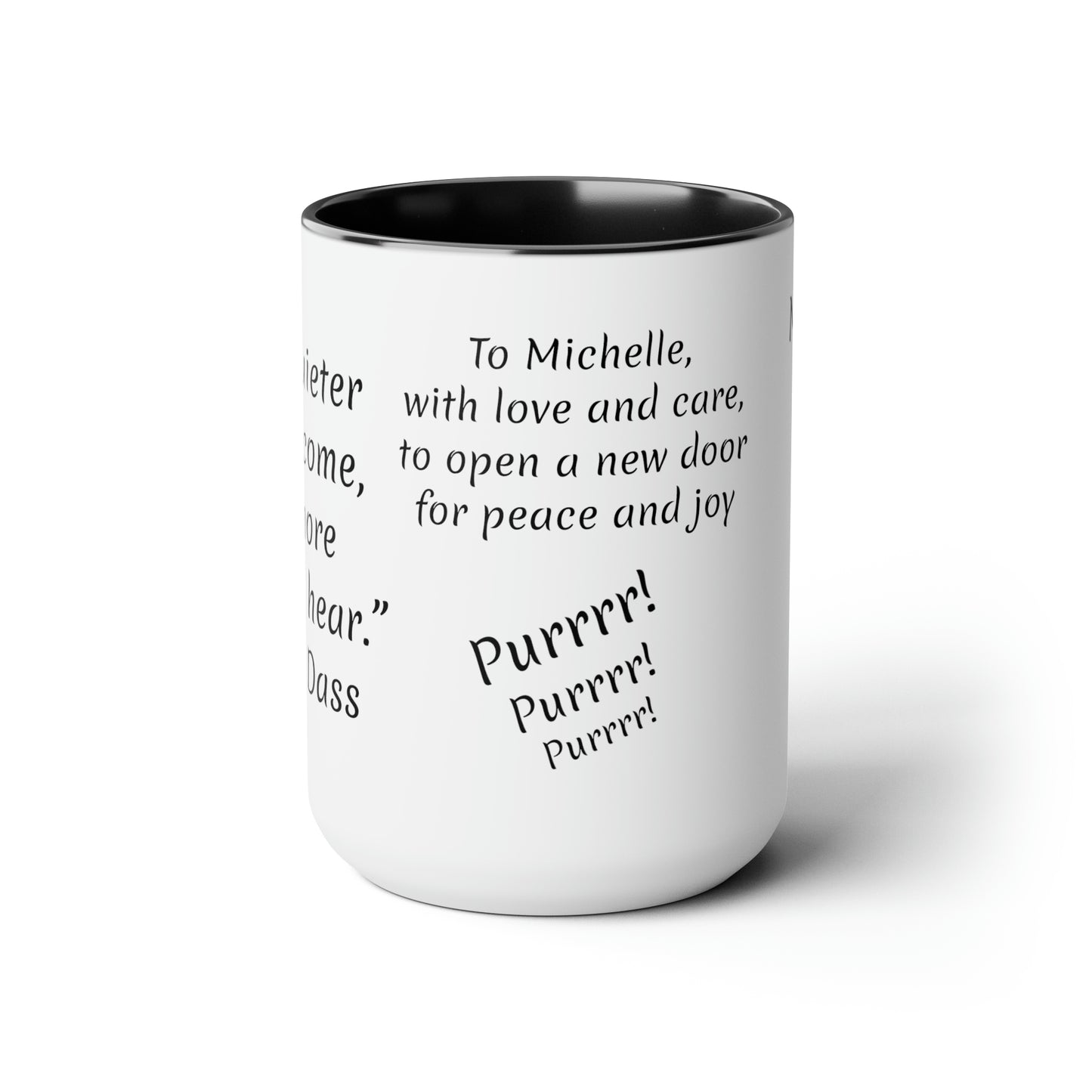 Zen Cat (personalized) Mug, 15oz