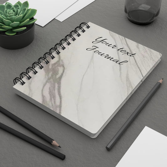 Marble (personalized) Spiral Bound Journal