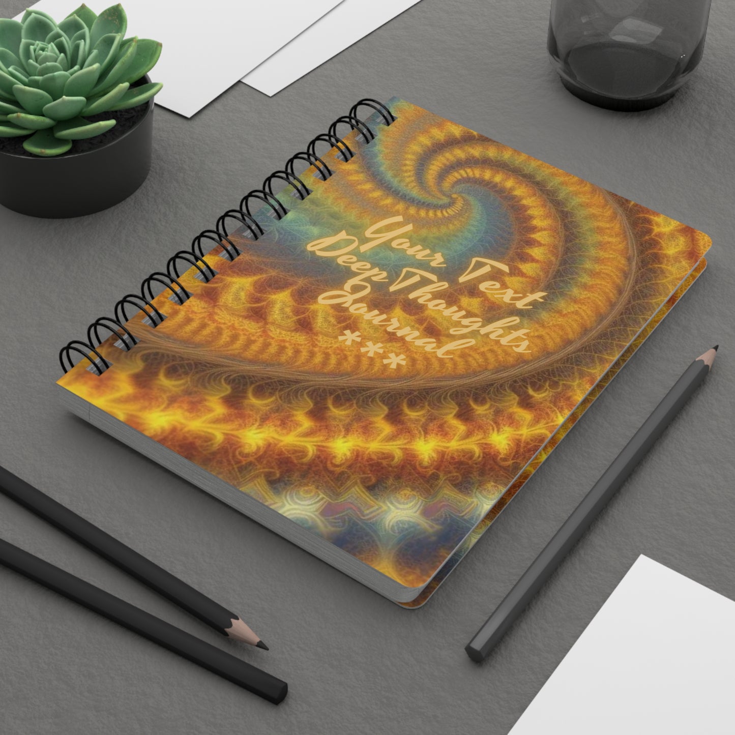 Deep Thoughts (personalized) Spiral Bound Journal